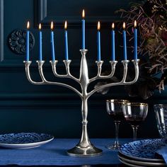 Sofisticados candelabros Menorah, duraderos, decorativos, ornamentales religiosos, para celebraciones festivas, decoración del hogar, acabado de primera calidad - Product Image 2