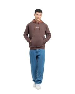 Sweat à capuche pour homme en molleton de coton épais, qualité professionnelle, sérigraphié et brodé, coupe oversize, impression personnalisée, luxe, vente en gros - Product Image 1