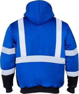 Chaqueta de Seguridad Impermeable de Alta Visibilidad para Hombre y Traje de Trabajo de Algodón, Ropa de Trabajo Reflectante para Carreteras y Obras de Construcción - Product Image 2