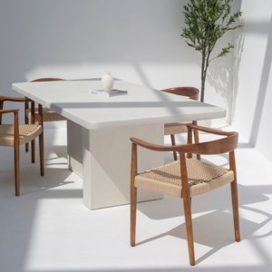 Mesa de Comedor de Microhormigón Vandana Aureo Aston con Diseño Moderno y Minimalista - Product Image 5