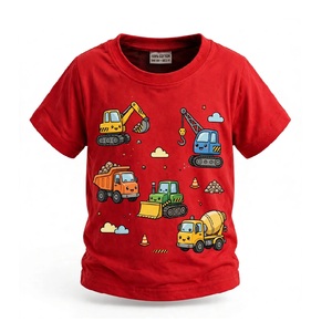 เสื้อยืดเด็กผู้ชายลายการ์ตูนผ้าฝ้าย 100% ออกแบบเองได้ เสื้อยืดลำลองพิมพ์ลายทันสมัยสำหรับเด็กผู้ชาย จากบังกลาเทศ - Product Image 6