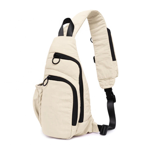 Bolso de pecho unisex, bandolera, tela Oxford, cierre de cremallera, impermeable, diseño informal, uso diario, todas las estaciones - Product Image 1