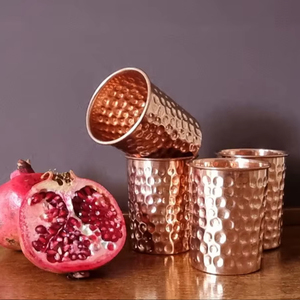Eco-Friendly Customized <b>Copper</b> Mug Vintage Hammered Brass <b>Cup</b> for Moscow Mule Beer Coffee Home Use MS Handicraft - Product Image 1