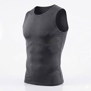 Camiseta de Compresión para Hombre, Secado Rápido, Transpirable, Ecológica, 100% Algodón, Ajustada, para Gimnasio y Fisicoculturismo - Product Image 1
