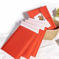Sobres de Burbuja Rojos Ecológicos para Envío y Embalaje, Sobres de Papel Kraft Rojos con Burbujas, Tamaño Personalizado