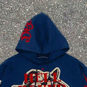 Vente en gros de sweats à capuche unisexes pour hommes, design personnalisé imprimé, fermeture éclair, en molleton de coton respirant, avec poche, style tendance - Product Image 3