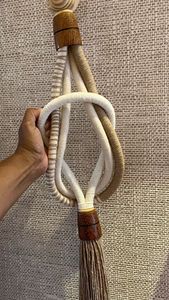 Decoración de Pared con Borlas de Cuentas de Madera Ecológicas Modernas, Adorno Colgante de Perlas de Madera Natural Hecho a Mano, Ligero, Estilo Rústico - Product Image 6