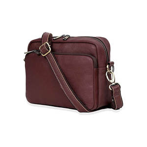 Bolso Bandolera de Hombro Personalizado para Hombre, de Cuero Genuino, con Cierre de Cremallera, Diseño Duradero y Moderno - Product Image 1