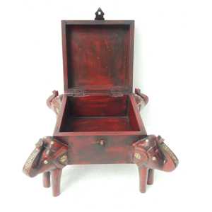 Boîte de rangement décorative en bois élégante coffret cadeau 4 pièces - Product Image 2