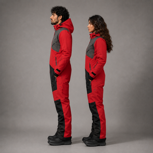 Custom Red Grey Unisex Snowboarding Ski Suit Waterproof Jacket and Cargo Snow <b>Pants</b> Winter Clothing Manufacturer Supplier - Product Image 6