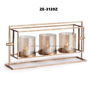 Bougeoir en fil d'or élégant pour les maisons minimalistes Decor Twist pour les intérieurs élégants VIP Exclusive Candle Designs Zahid Exportations - Product Image 6