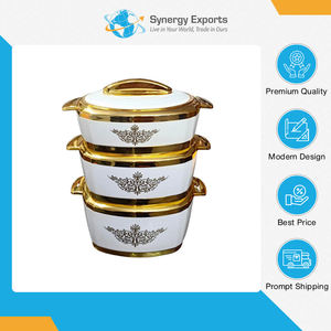 Casseroles de qualité supérieure, qualité alimentaire, lot de 3 pièces, avec couvercle, provenant d'un grossiste indien authentique, à prix avantageux. - Product Image 2