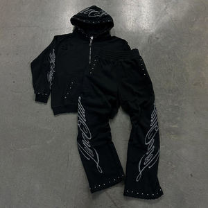 Sweat à capuche oversize streetwear personnalisé avec broderie, sweat à capuche lourd pour homme, prix d'usine fournisseur - Product Image 3