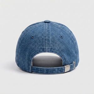 Casquette de baseball en jean délavé personnalisée Injae, 6 panneaux, visière incurvée, logo brodé 3D, ajustable, unisexe, décontractée, pour l'extérieur, fabricant OEM - Product Image 5