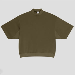 เสื้อยืดแขนยาวทรงโอเวอร์ไซส์สำหรับผู้ชาย ผ้าคอตตอน 100% สีเทาฟอก  รับสกรีนโลโก้ ขายส่ง เสื้อยืดผู้ชายเท่ๆ - Product Image 4