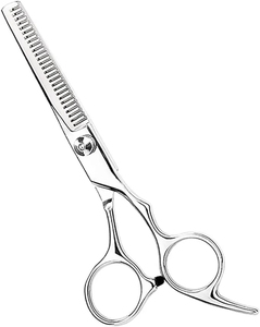 Ciseaux de barbier professionnels de qualité supérieure, en acier, à lame tranchante, avec pointe en céramique, pour salon de beauté et usage domestique, ciseaux à effiler - Product Image 1