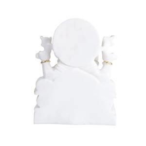 Sculptures artistiques en marbre pur du Dieu Ganesha, fabriquées en Inde, pour les intérieurs modernes, contemporains et luxueux, disponibles à la vente. - Product Image 3