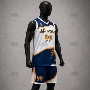 Camisetas de baloncesto unisex reversibles con cuello en V, de secado rápido, 100% poliéster, que absorben la humedad, para hombre, muy vendidas. - Product Image 3