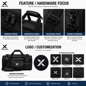 Bolsa de Uniforme de Artes Marciales Personalizada, Bolsa de Deporte Resistente para Entrenamiento en Gimnasio, Bolsa de Transporte de Equipamiento Deportivo OEM ODM con Logotipo Personalizado - Product Image 4