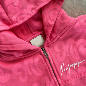 Conjunto de Sudadera Corta con Cremallera y Pantalones Cortos para Mujer 2026, Estampado Monograma, Ropa Deportiva Casual de Verano - Product Image 3