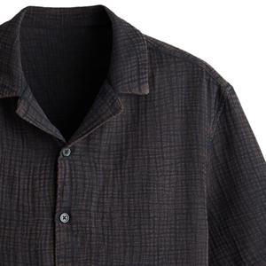 Camisa informal de muselina para hombre, corte relajado, manga corta, ligera, transpirable, con botones, para verano, vacaciones, playa, uso diario. - Product Image 5