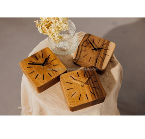 Reloj de pared de madera con logotipo personalizado | Reloj de madera personalizado para regalos y pedidos OEM - Product Image 1