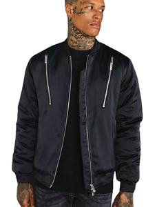 Chaquetas de satén Diseño personalizado Alta calidad Venta al por mayor de satén transpirable con forro Chaquetas de béisbol Hecho en Pakistán - Product Image 1