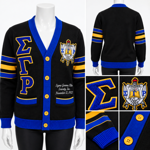 Suéter Cárdigan Varsity de Invierno para Mujer XLISE INTERNATIONAL Personalizado, 100% Algodón, Tejido de Secado Rápido, Botones Cubiertos, Bordado - Product Image 4