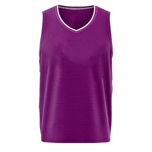 Débardeur sans manches pour homme, bleu royal, col en V, style sportif uni, séchage rapide, tricoté en polyester - Product Image 4