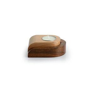 Handmade Durable Wooden <b>Tea</b> Light Candle Holder Irregular Tabletop Votive <b>Stand</b> for Home Wedding Christmas Decor - Product Image 5