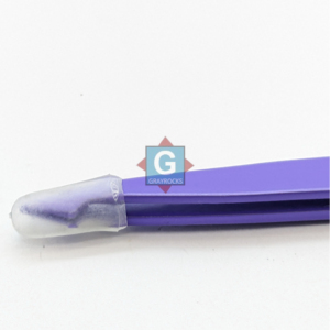 แหนบคิ้วสแตนเลสสีม่วงสำหรับการต่อขนตาและการแต่งคิ้ว - Product Image 4