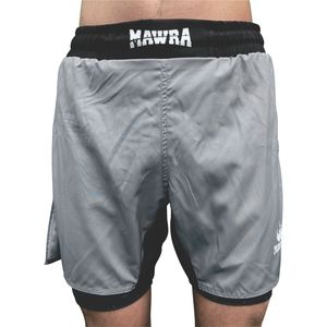 Pantalones cortos de entrenamiento MMA 2 en 1 para hombre, pantalones cortos transpirables de secado rápido para gimnasio, pantalones cortos deportivos con cintura elástica para entrenamiento y correr con interior - Product Image 1