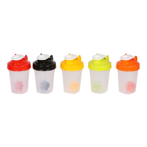 ขวดเชคเกอร์ PP ขนาด 400 มล. พร้อมลูกบอลผสม ปลอดสาร BPA เกรดอาหาร ป้องกันการรั่วซึม ใช้ซ้ำได้ เหมาะสำหรับกิจกรรมกลางแจ้ง - Product Image 1