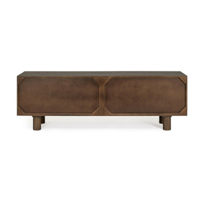Meuble TV moderne en bois, design mid-century, avec rangement, pour salon, à poser au sol - Product Image 3