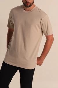 เสื้อยืดลำลองคอกลมทรงเข้ารูปแขนสั้นสำหรับผู้ชายไซส์ใหญ่ Ever Glow ผลิตจากผ้าฝ้าย 100% ระบายอากาศได้ดี แห้งเร็ว เป็นมิตรต่อสิ่งแวดล้อม ด้านหน้าเรียบ - Product Image 4