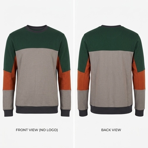 T-shirt à manches longues en coton naturel pour homme, t-shirts élégants à col rond, vente en gros de t-shirts thermiques pour homme avec impression de design personnalisé - Product Image 4