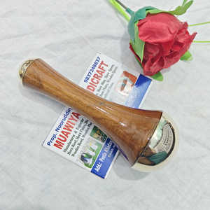 Bâton de massage Kansa en bois de la meilleure qualité, avec manche en bois naturel, outil de sculpture pour les pieds et le visage, outil de massage corporel pour le dos en bronze et bois - Product Image 6