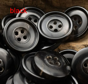 Bouton rond de 18 mm à 4 trous, imitation corne de buffle antique, fait main, durable, de haute qualité, pour l'art et les objets de collection - Product Image 4