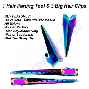 Kit d'outils professionnels durables et réutilisables en acier inoxydable pour extensions de cheveux, ensemble d'installation Micro Link, pinces, aiguilles, fil 5 mm - Product Image 6