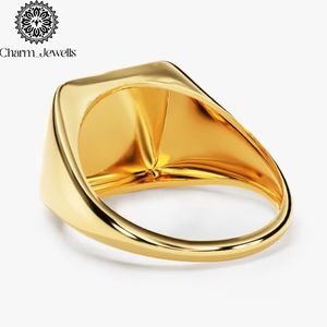 Bague de Fiançailles et d'Éternité Classique pour Femme Charm_Jewells en Argent Plaqué Or Rose 18K avec Moissanite Taille Coussin et Sertissage à Griffes IGI - Product Image 3
