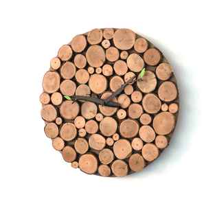 Nouvelle conception, style simple, horloge murale, décoration murale pour la maison, horloge murale ronde en bois pour le salon - Product Image 1