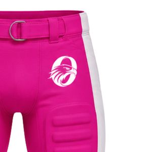 Shorts de football américain roses rembourrés, vêtements de sport athlétiques performants pour équipes, confortables pour les matchs et l'entraînement - Product Image 5