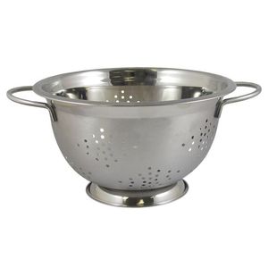 Round Stainless Steel <b>Colander</b> For Washing Leafy Greens Fruits Pasta And Vegetables With Easy Grip Handles - Product Image 6