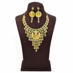 Vente en gros de colliers longs de style Dubaï en or rempli de 14K, 18K, 24K, bijoux de mode de conception traditionnelle, bijoux turcs, Oro Joyeria - Product Image 1