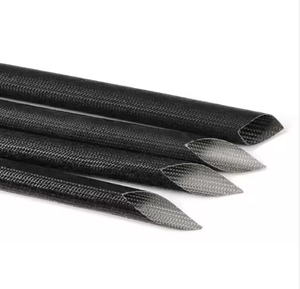 Tubo de Fibra de Vidrio con Resina de Silicona de 1-25 mm, Tubo de Fibra de Vidrio Autoextinguible, Funda Retardante de Llama para Altas Temperaturas - Product Image 2