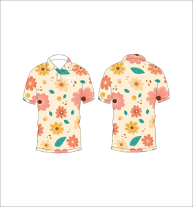 Camisa Polo con Estampado Floral para Hombre, Informal, de Verano, Manga Corta, Ligera, Transpirable, Moderna y Elegante - Product Image 3