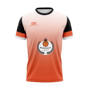 Camiseta de Baloncesto Personalizada para Hombre, Manga Corta, Cuello Redondo, Color Degradado, Secado Rápido, 100% Poliéster, Ropa Deportiva al por Mayor, MOQ Bajo - Product Image 1