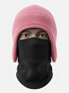Gorro de Invierno Cálido de Forro Polar con Orejeras y Cubre Rostro, Suave y Cómodo para Clima Frío, Gorro para Exteriores - Product Image 6