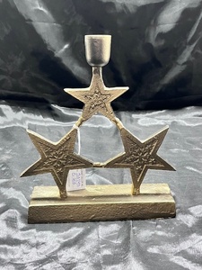 Support de bougie en aluminium en forme de tête de cerf, fait main, impression numérique 1 couleur, décoration de Noël, décoration de la maison, support durable - Product Image 1