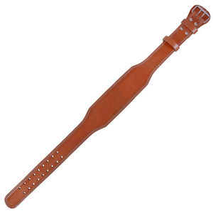 เข็มขัดยกน้ำหนักหนังสีน้ำเงินกันลื่นสำหรับออกกำลังกายและฟิตเนส (Unisex) - Product Image 5